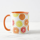 Waterverf Citrus Fruit Pattern Mok (Links)