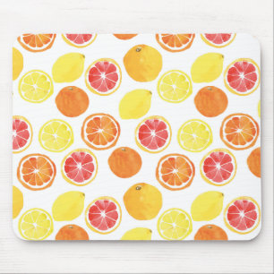 Waterverf Citrus Fruit Pattern Muismat