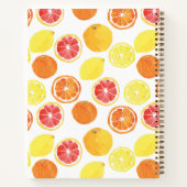 Waterverf Citrus Fruit Pattern Notitieboek (Achterkant)