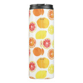 Waterverf Citrus Fruit Pattern Thermosbeker (Achterkant)