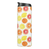 Waterverf Citrus Fruit Pattern Thermosbeker (Geroteerd rechts)