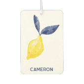 Waterverf Citrus gepersonaliseerde tekst Luchtverfrisser (Voorkant)