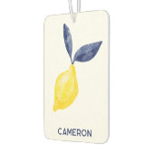 Waterverf Citrus gepersonaliseerde tekst Luchtverfrisser (Links)