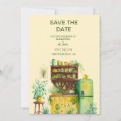 Waterverf Citrus Lemon Destination Wedding Save T The Date (Voorkant)