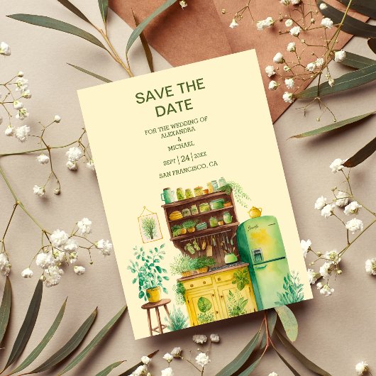 Waterverf Citrus Lemon Destination Wedding Save T The Date