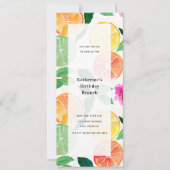 Waterverf Citrus Lemon Limoen Bloemen Generieke Pa Kaart (Voorkant)