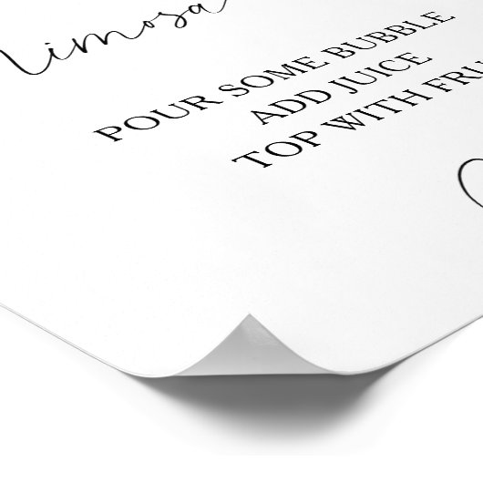 Waterverf Citrus Lemon - Mimosa Bar Poster (Hoek)