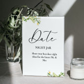 Waterverf Citrus Lemon Vrijgezellenfeest trouwteke Reclamebord Met Voetstuk