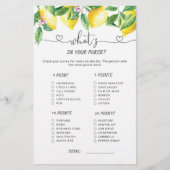 Waterverf citrus lemon wat er in je paardenspel zi (Voorkant)