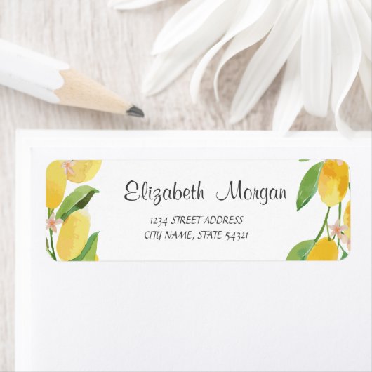 Waterverf Citrus Lemons Etiket (Insitu)