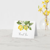 Waterverf Citrus Lemons Vrijgezellenfeest Hartelij Kaart (Gele Bloem)