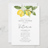 Waterverf Citrus Lemons Vrijgezellenfeest Kaart (Voorkant)