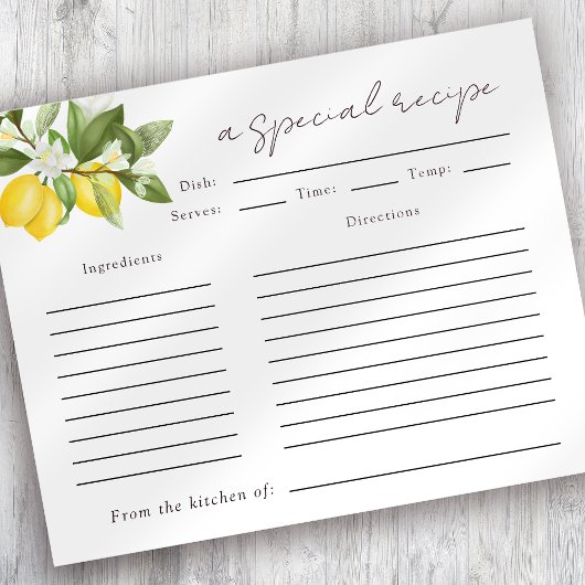 Waterverf Citrus Lemons Vrijgezellenfeest Recipe K