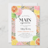 Waterverf Citrus Main Squeeze Vrijgezellenfeest Kaart (Voorkant)