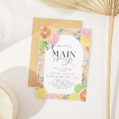 Waterverf Citrus Main Squeeze Vrijgezellenfeest Kaart