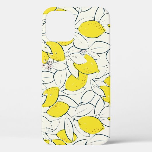Waterverf Citrus Naadloze Patroon Case-Mate iPhone Case (Achterkant)