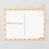 Waterverf Citrus Oranje Baby shower Uitnodiging (Achterkant)