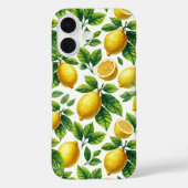  Waterverf Citrus Patroon Case-Mate iPhone Case (Achterkant)