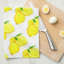 Waterverf Citrus Pattern Theedoek