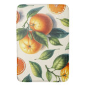 Waterverf Citrus Sinaasappel bladeren bruiloft Badmat (Voorkant Verticaal)