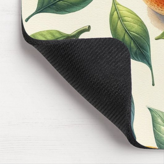 Waterverf Citrus Sinaasappel bladeren bruiloft Muismat (Hoek)