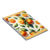 Waterverf Citrus Sinaasappel bladeren bruiloft Notitieboek (Rechterzijde)