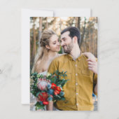 Waterverf Citrus Sinaasappel Bladeren Save the Dat Kaart (Achterkant)