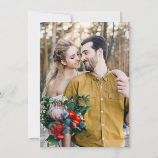 Waterverf Citrus Sinaasappel Bladeren Save the Dat Kaart (Achterkant)