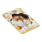 Waterverf Citrus Sinaasappel Bladeren Save the Dat Magneet (Rechterzijde)