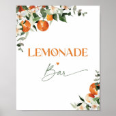 Waterverf citrus sinaasappels limonade Bar Poster (Voorkant)