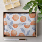 Waterverf Citrus Sinaasappels Mediterraan Tissuepapier (Geschenk)
