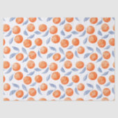 Waterverf Citrus Sinaasappels Mediterraan Tissuepapier (Voorkant)