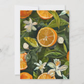 Waterverf Citrus Wild One Baby shower Kaart (Achterkant)