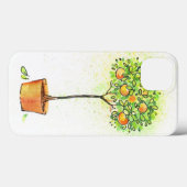 Waterverf citrusboom in potten Case-Mate iPhone case (Achterkant (horizontaal))