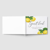 Waterverf citrusbruiloft. Lemon botanische tuin Gastenboek (Volledig)