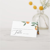 Waterverf citrusbruiloft. Zomerbloementuin Plaatskaartje (Voorkant)