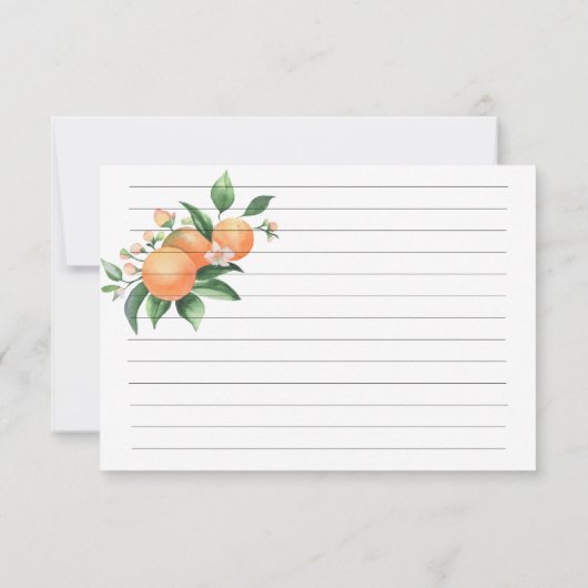 Waterverf citrussinaasappel (Achterkant)