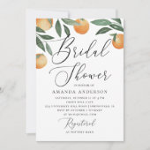 Waterverf citrustuinscriptie vrijgezellenfeest kaart (Voorkant)