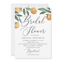 Waterverf citrustuinscriptie vrijgezellenfeest