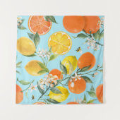 Waterverf Citrusvruchten: Hand getrokken Wandkleed (Voorkant (horizontaal))