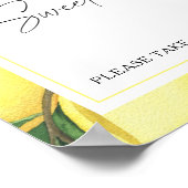 Waterverf citrusvruchten - liefde is lief, neem ee poster (Hoek)