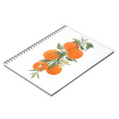 Waterverf citrusvruchten oranje citroen notitieboek (Linkerzijde)