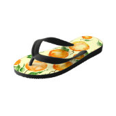 Waterverf citrusvruchten, tropisch motief. kinder teenslippers (Schuin)