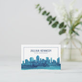 Waterverf City Skyline Visitekaartje (Staand voorkant)