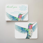 Waterverf Classic Hummingbird Memorial Dank u Notitiekaartje