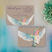Waterverf Classic Hummingbird Memorial Dank u Notitiekaartje