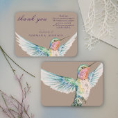 Waterverf Classic Hummingbird Memorial Dank u Notitiekaartje