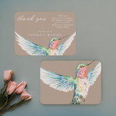 Waterverf Classic Hummingbird Memorial Dank u Notitiekaartje