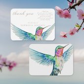 Waterverf Classic Hummingbird Memorial Dank u Notitiekaartje