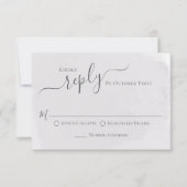 Waterverf Classic Lila Lavendel RSVP Kaartje (Voorkant)